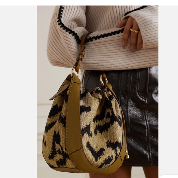 Ulla Johnson Hilma Bucket Jasper Animal Print Bag NWT - Picture 1 of 13